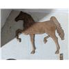Image 3 : Carved wood décor, wall décor, (ceramic horses)