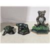 Image 1 : Metal ornaments, frogs and bear