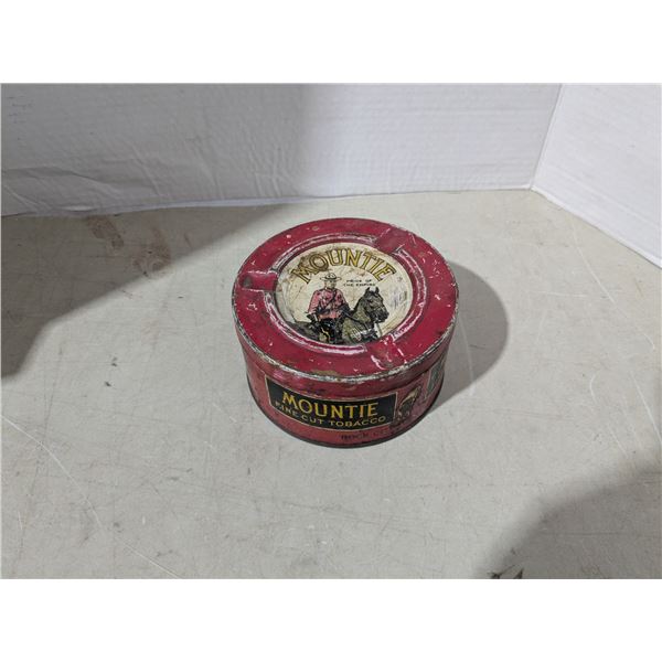 Vintage "Mountie" tobacco tin