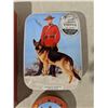 Image 3 : 3 vintage mountie themed tins