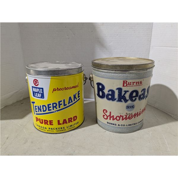 Vintage Shortening tins