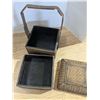 Image 2 : 2 level wicker picnic basket