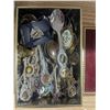 Image 3 : Pewter mini dishes with silver/plated spoons