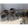 Image 5 : Pewter mini dishes with silver/plated spoons