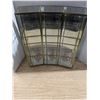 Image 1 : Glass display cabinet, two shelves, 17x6x18.5"