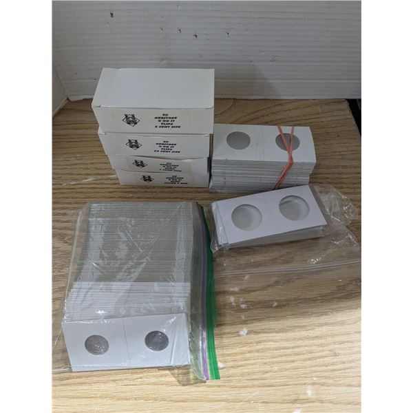 Coin sleeves, multiple sizes, uncounted