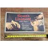 Image 1 : Vintage, paper advertising display sign for Sloan's Liniment.