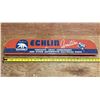 Image 1 : Vintage 1940s–1950s Echlin Ignition metal display header sign, featuring the classic polar 