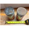 Image 2 : Vintage (2) Imperial Quart metal motor oil cans from the British American Oil Company (B/A).