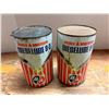 Image 3 : Vintage (2) Imperial Quart metal motor oil cans from the British American Oil Company (B/A).