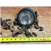 Image 4 : Vintage and antique farm implement hardware, including hand-forged iron harness parts, single-tree/d