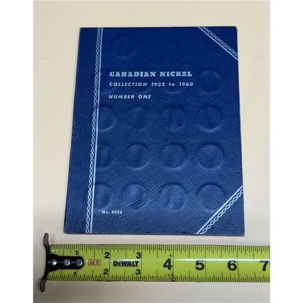 Canadian Nickle Binder. (It Includes Assorted Years)