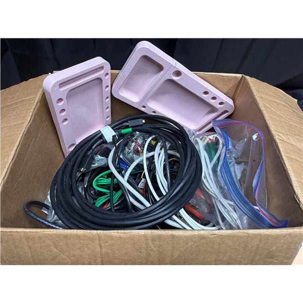 Box of Assorted Cables, etc.
