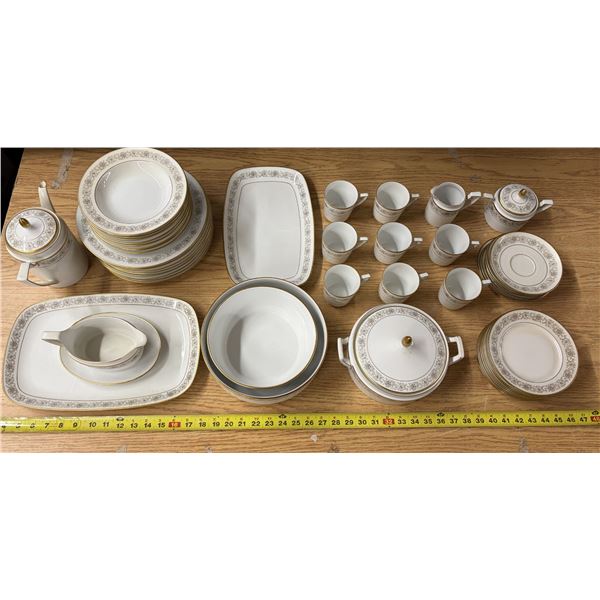 Eschenbach handmade Bavaria-Germany China set - complete 8pc setting -turkey plate, chicken platter,