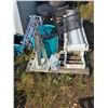 Image 1 : pallet of misc items, garbage can