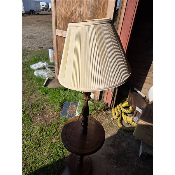 Wooden standing lamp- 58"H