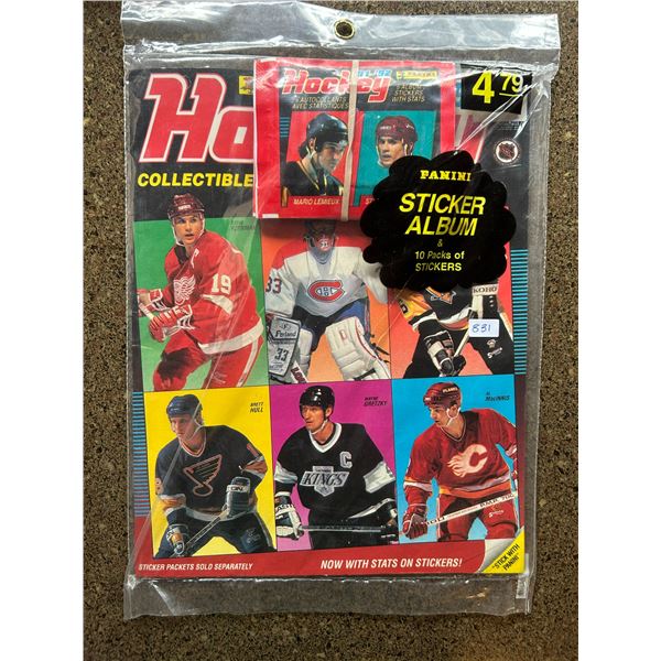 1991-92 Panini Hockey Sticker Packs and Book Factory Sealed
