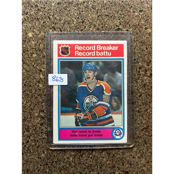 Wayne Gretzky - 1980-81 Record Breaker - Hockey Card