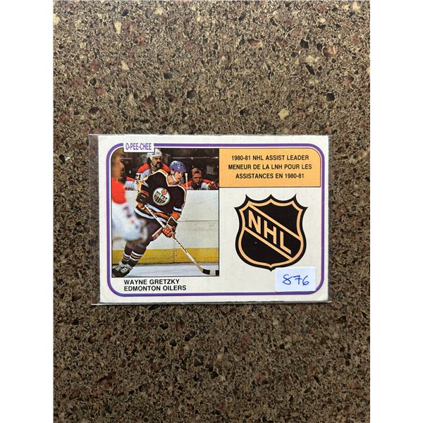 Wayne Gretzky - 1980-81 Assist Leader - Hockey Card