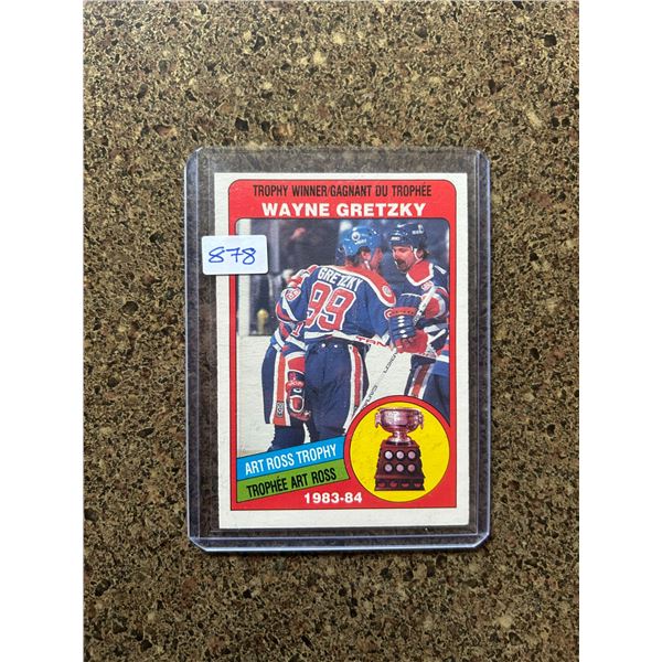 Wayne Gretzky - 1983-84 Art Ross Trophy Winner - Hockey Card
