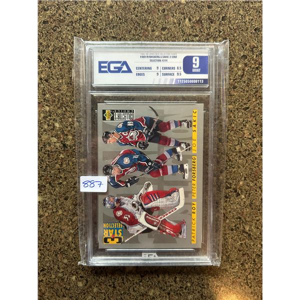 Roy / Forsberg / Sakic - 3 Star Selection - Graded Mint