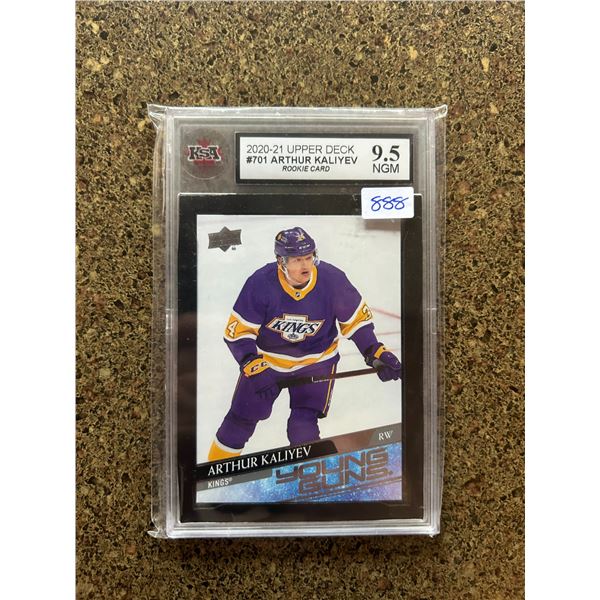 Arthur Kaliyev - Young Guns Rookie Card - Graned Near Gem Mint