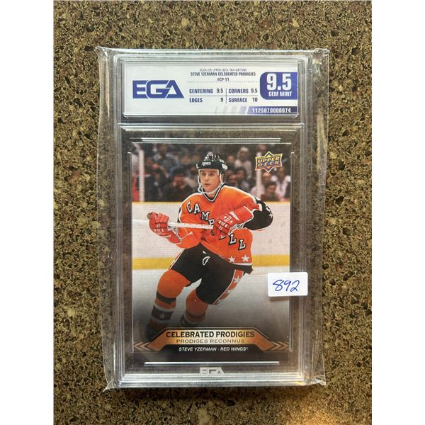 Steve Yzerman - Celebrated Prodigies - Graded Gem Mint