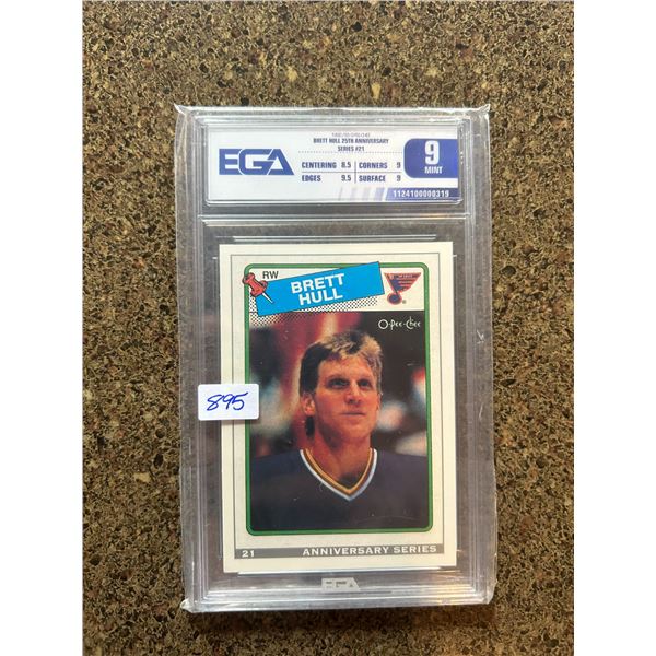 Brett Hull - Anniversary Series - Rookie Card - Graded Mint
