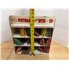Image 2 : Vintage Putnam Fadeless Dyes store counter display cabinet is a collectible metal advertising fixtur