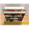 Image 3 : Vintage Putnam Fadeless Dyes store counter display cabinet is a collectible metal advertising fixtur