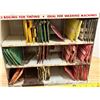 Image 5 : Vintage Putnam Fadeless Dyes store counter display cabinet is a collectible metal advertising fixtur