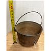 Image 1 : Antique cast iron cauldron or three-legged bean pot. (No Crack)