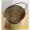 Image 2 : Antique cast iron cauldron or three-legged bean pot. (No Crack)