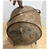 Image 3 : Antique cast iron cauldron or three-legged bean pot. (No Crack)