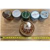 Image 4 : Vintage Canadian tobacco and cigarette tins alongside a decorative English Toffee tin.