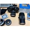 Image 5 : Collection of vintage photography equipment,. (It includes Camera, Camera Lenses, Tri-pot, Navigatio