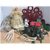 Image 1 : Christmas Décor (Angle Topper, Ribbion, Lights, and Etc)