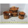 Image 1 : Vintage brown ceramic tea set (made in Japan)