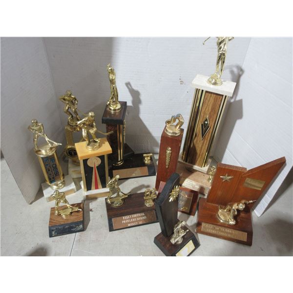Crate full of trophies
