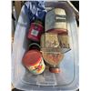 Image 3 : Pallet of misc items, tins, sheds, chair