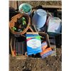 Image 1 : Pallet of misc items, books, toys, lamp bulbs, rackets