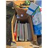 Image 2 : Pallet of misc items, books, toys, lamp bulbs, rackets