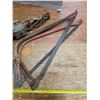 Image 2 : Lot of various tools, saws, antique jack, winch