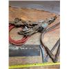 Image 3 : Lot of various tools, saws, antique jack, winch