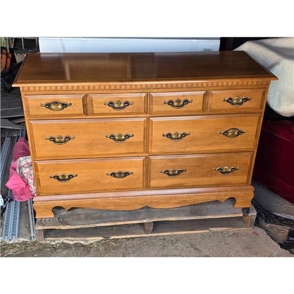Vintage wooden dresser- 48" by 17" by 32"H