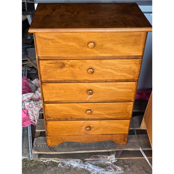 Vintage wooden dresser- 26" by 16" by 38"H