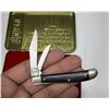 Image 7 : Vintage Schrade Old Timer limited edition 3-piece folding pocket knife set featuring sawcut handles 