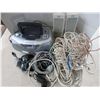 Image 1 : Philips Soundmachine, Wii Controllers, Altec Computers speakers, Nintendo Wii cards, and other cords