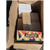 Image 2 : Pallet of misc items- dishes, bag holder, tin, lach hook design patterns