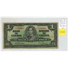Image 1 : 1937 $1. Gordon-Towers signatures. Wide Panel. B/L Prefix. BC-21c. VG+.